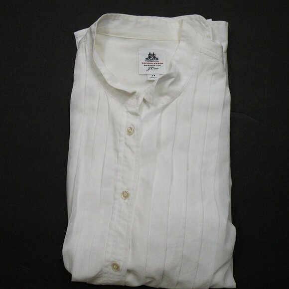 $248 J. Crew Collection Thomas Mason® Tuxedo Shirt Cotton Voile 14 - Picture 1 of 7